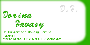 dorina havasy business card